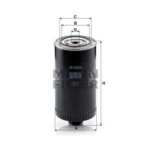 Фильтр масляный MANN-FILTER W 950/4